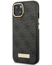 Калъф Guess - 4G MagSafe, iPhone 14 Plus, черен
