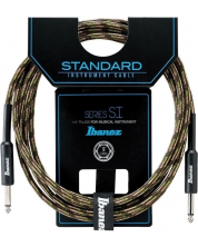 Кабел за китара Ibanez - SI10 BG, 6.3 mm/6.3 mm, 3 m, кафяв/зелен -1