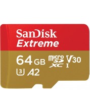 Карта памет SanDisk - Extreme, 64GB, за мобилни игри + RescuePRO Deluxe -1