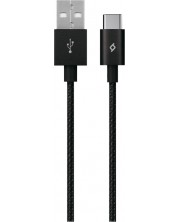 Кабел ttec - AlumiCable, USB-A/USB-C, 1.2 m, черен