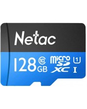 Карта памет Netac - 128GB, microSDXC, Class10