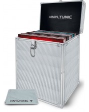 Калъф за грамофонни плочи Vinyl Tonic - VT02S, сребрист