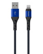 Кабел Energizer - C520LKBL, USB-A/Lightning, 2 m, син/черен -1