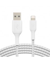 Кабел Belkin - CAA002bt0MWH, Lightning/USB-A, 0.15 m, бял