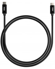 Кабел Yenkee - 2075100312, USB-C/USB-C, 1 m, черен