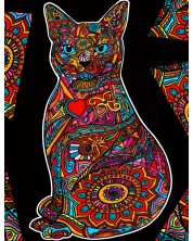 Картина за оцветяване ColorVelvet - Котка, 47 х 35 cm -1