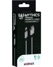 Кабел Konix - Mythics Premium Magnetic Cable 3 m, бял (Xbox Series X/S) -1