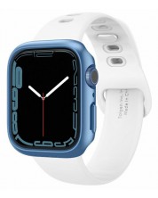 Рамка Spigen - Thin Fit, Apple Watch 7, 45 mm, син