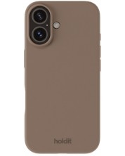 Калъф Holdit - Silicone, iPhone 16, Mocha Brown -1