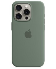 Калъф Apple - Silicone MagSafe, iPhone 15 Pro Мах, Cypress -1