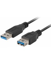 Кабел Natec - NKA-0469, USB-A/USB-A, 1.8 m, черен