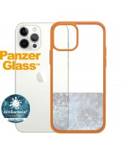 Калъф PanzerGlass - Clear, iPhone 12/12 Pro, прозрачен/оранжев