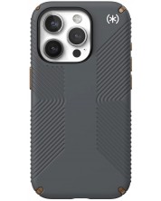 Калъф Speck - Presidio 2 Grip, iPhone 15 Pro, сив -1