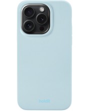 Калъф Holdit - Silicone, iPhone 15 Pro, Mineral Blue