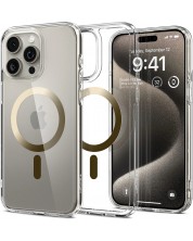 Калъф Spigen - Ultra Hybrid MagSafe, iPhone 15 Pro Max, златист -1