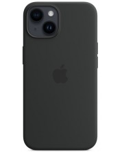 Калъф Apple - Silicone MagSafe, iPhone 14, Midnight -1