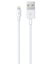Кабел ttec - Charge/Data, USB-A/Lightning, 1 m, бял