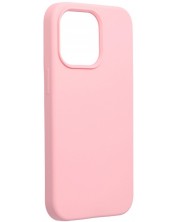 Калъф Forcell - Silicone, iPhone 13 Pro, розов