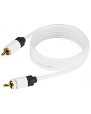 Кабел Real Cable - SUB-1, RCA, 10 m, бял -1