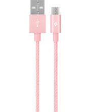 Кабел ttec - AlumiCable, USB-A/Micro USB, 1.2 m, светлорозов -1