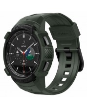 Калъф Spigen - Rugged Armor Pro, Galaxy Watch4 Classic, зелен