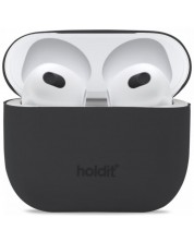 Калъф за слушалки Holdit - Silicone, AirPods 3, черен