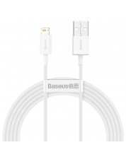 Кабел Baseus - Superior, USB-А/Lightning, 2 m, бял -1