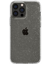 Калъф Spigen - Liquid Crystal Glitter, iPhone 13 Pro, Crystal Quartz