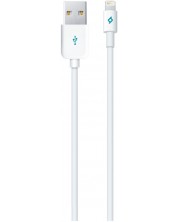 Кабел ttec - MFI AlumiCable, USB-A/Lightning, 1.2 m, бял