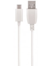 Кабел Maxlife - OEM001516, USB/USB-C, 1 m, бял -1