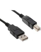 Кабел VCom - CU201-B, USB-A/USB-B, 3 m, черен -1