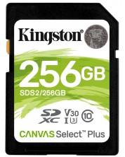 Карта памет Kingston - Canvas Select Plus, 256GB, SDXC, Class 10 -1