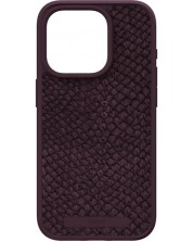 Калъф Njord - Salmon Leather MagSafe, iPhone 15 Pro, кафяв
