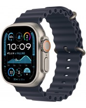 Каишка Apple - Ocean Natural Titanium, Apple Watch, 49 mm, Navy -1