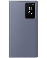 Калъф Samsung - S-View Case, Galaxy S24 Ultra, лилав
