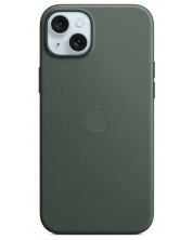Калъф Apple - FineWoven MagSafe, iPhone 15 Plus, Evergreen