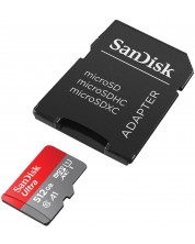 Карта памет SanDisk - Ultra, 512GB, microSDXC, Class10 + адаптер -1
