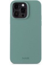 Калъф Holdit - Silicone, iPhone 15 Pro Max, Moss Green