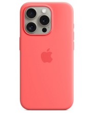 Калъф Apple - Silicone MagSafe, iPhone 15 Pro, Guava -1