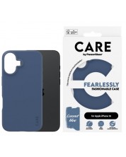 Калъф CARE - Fashionable, iPhone 16, син -1