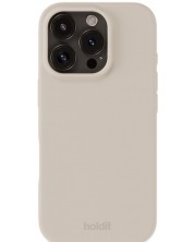 Калъф Holdit - Silicone, iPhone 16 Pro Max, Light Beige -1