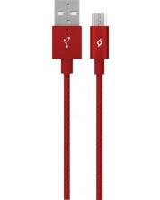 Кабел ttec - AlumiCable, USB-A/Micro USB, 1.2 m, червен