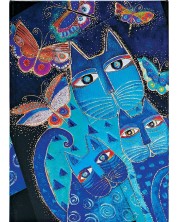 Календар-бележник Paperblanks Blue Cats and Butterflies - 80 листа, 2024 -1