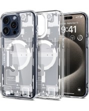 Калъф Spigen - Ultra Hybrid Zero One MagSafe, iPhone 15 Pro Max, черен -1