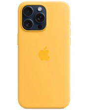 Калъф Apple - Silicone, iPhone 15 Pro Max, MagSafe, Sunshine