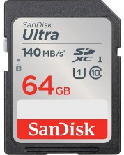 Карта памет SanDisk - Ultra, 64GB, SDXC, Class10 -1