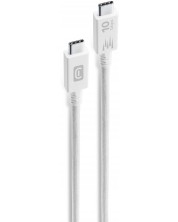 Кабел Cellularline - Fast Transfer, USB-C/USB-C 3.1, 1.5 m, бял