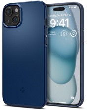 Калъф Spigen - Thin Fit, iPhone 15, Navy Blue