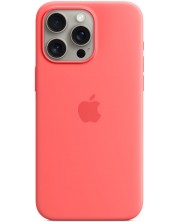 Калъф Apple - Silicone MagSafe, iPhone 15 Pro Max, Guava