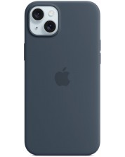 Калъф Apple - Silicone MagSafe, iPhone 15 Plus, Storm Blue -1